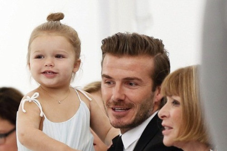 Harper and David Beckham