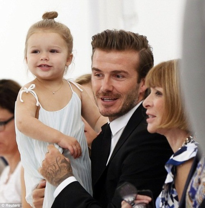 Harper and David Beckham