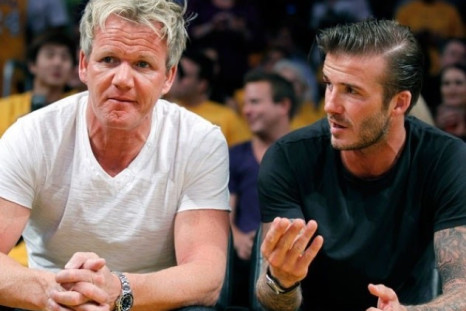 Gordon Ramsay and David Beckham