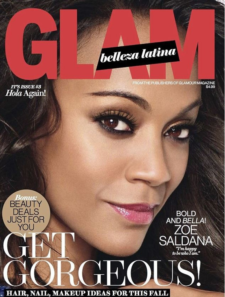 Zoe Saldana graced the latest cover of Glam Belleza Latina magazine