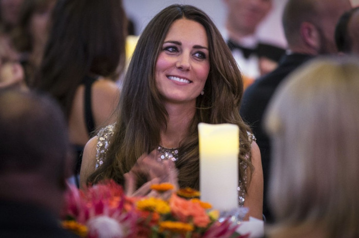 Kate Middleton basks in the glow of motherhood as she attends the charity dinner gala. (Reuters)