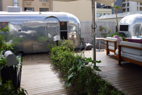 Grand Daddy Hotel's Airstream Rooftop Trailer Park