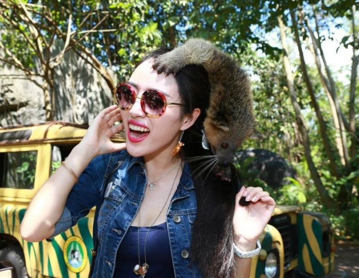 Miss World China PR, Wei Wei Yu, at Bali Safari and Marine Park (Photo: Miss World Organisation)