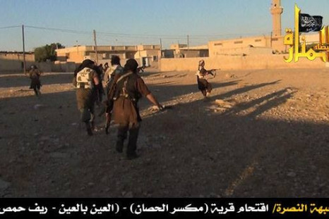 Picture of al-Nusra fighters storming the Maksar al-Husan village