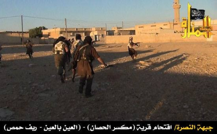Picture of al-Nusra fighters storming the Maksar al-Husan village
