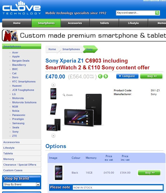 Sony Xperia Z1