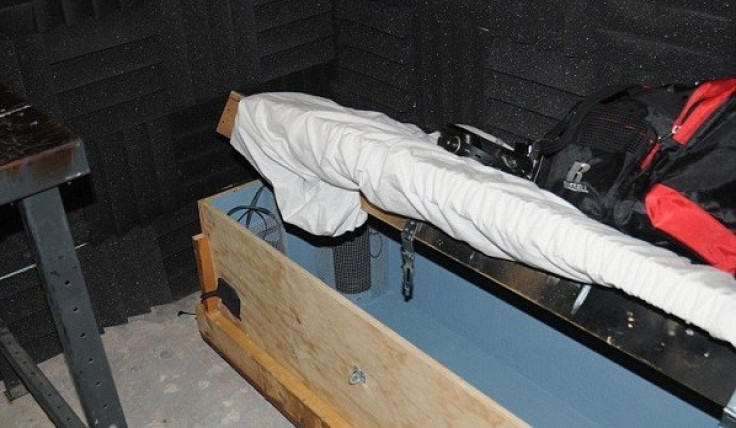 Police discovered a child-sized coffin inside Geoffrey Portway's home (USDOJ)