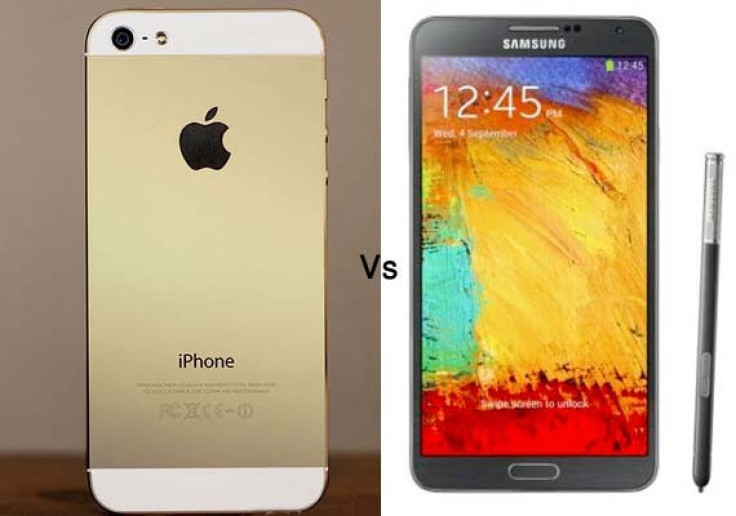iPhone 5s Vs Galaxy Note 3