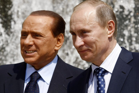 Silvio Berlusconi and Vladimir Putin