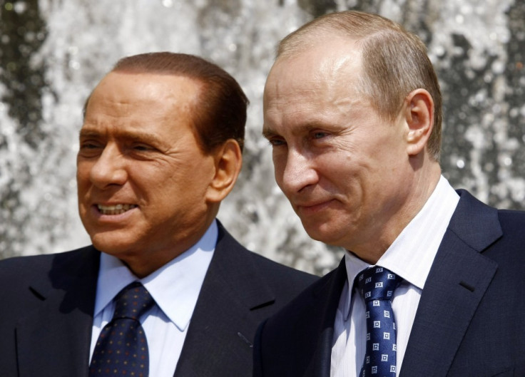 Silvio Berlusconi and Vladimir Putin