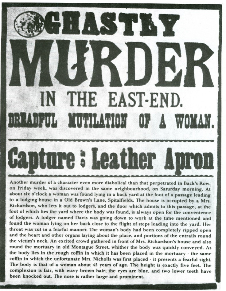 Newspaper front-page from during the Ripper's 'autumn of terror' in 1888.