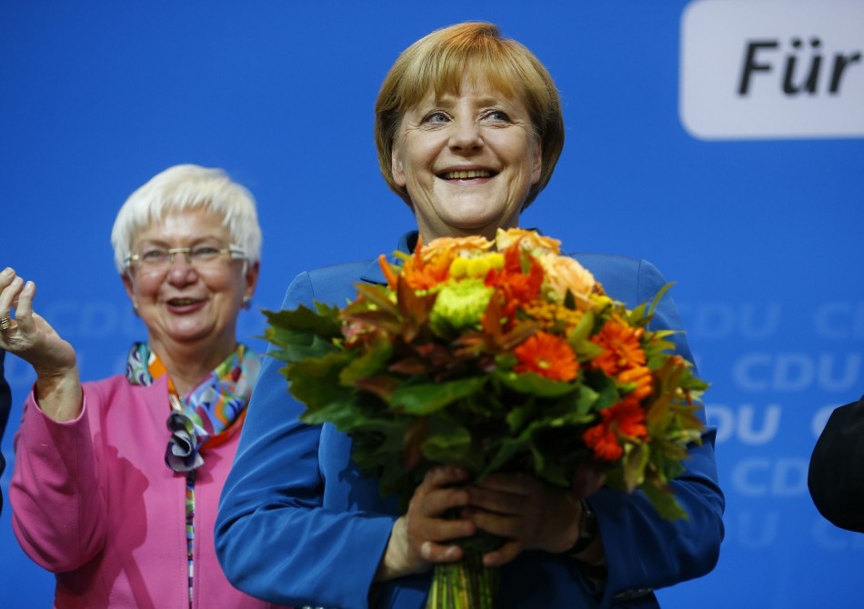 Angela Merkel flowers