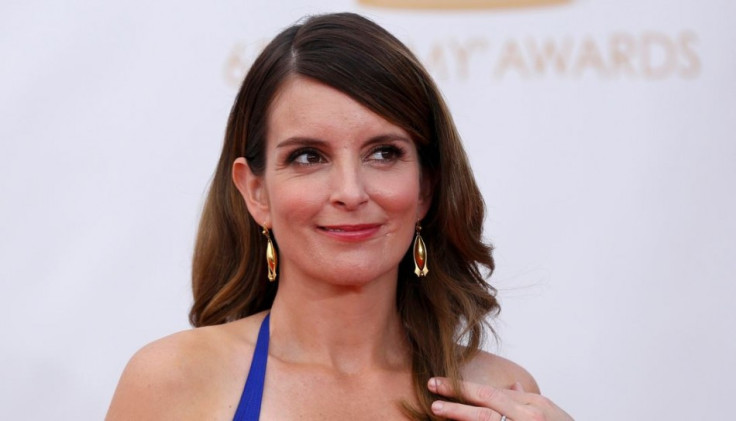 Tina Fey accidentally flashed her breast when she went to accept her Best Comedy Writing award. (Reuters)