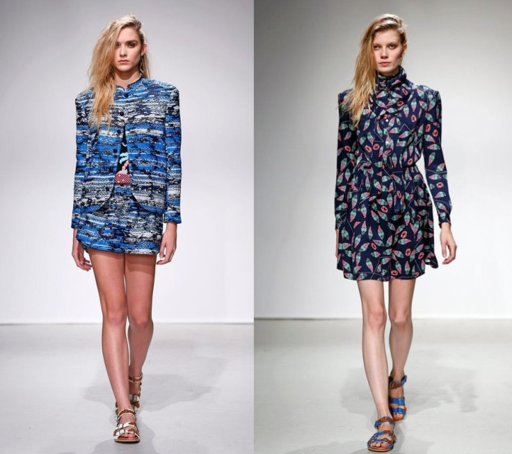 Julien David's collection widely included blue patterns. (Photo: Reuters)