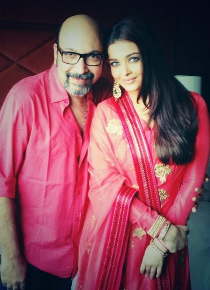 Aishwarya with her make-up artist and good friend Mickey Contractor [Twitter/Mickey Contractor]