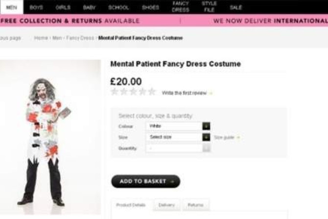 Asda 'mental patient' fancy dress costume has sparked outrage: PIC: Asda