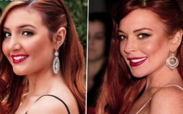 Anna Horn and Lindsay Lohan