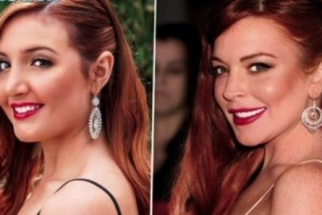 Anna Horn and Lindsay Lohan