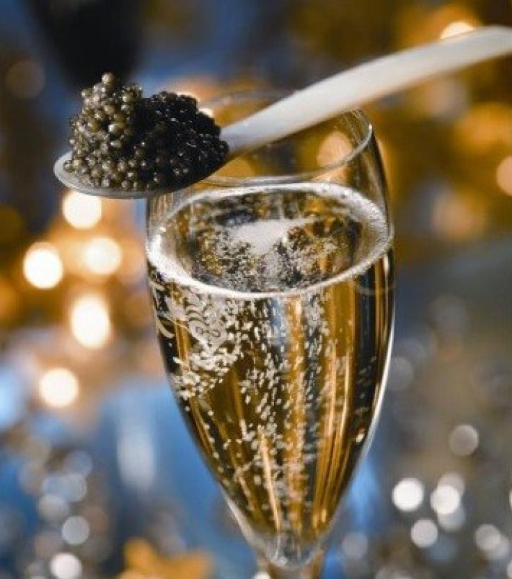 Caviar and champagne was being served at the Toffs Services launch at Kensington's Ruskis in London (Photo: Ruskis Gallery)