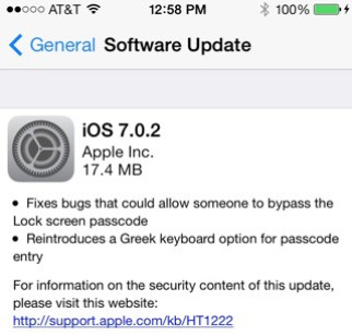 iOS 7.0.2 iOS 7.0.2