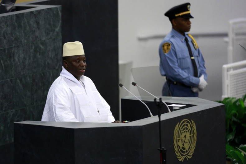 President of Gambia Yahya Jammeh addresses the UN General assembly in New York