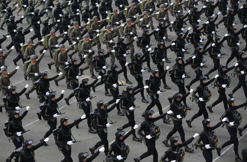 South Korea holds biggest military parade in a decade