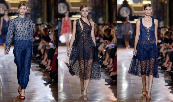 Lace dress defined McCartney's collection for summer 2014. (Photo: REUTERS/Benoit Tessier)
