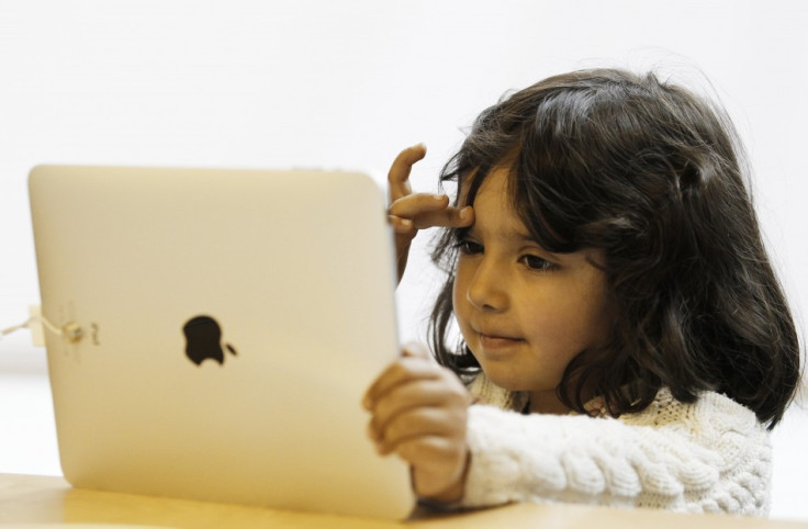 Child using iPad