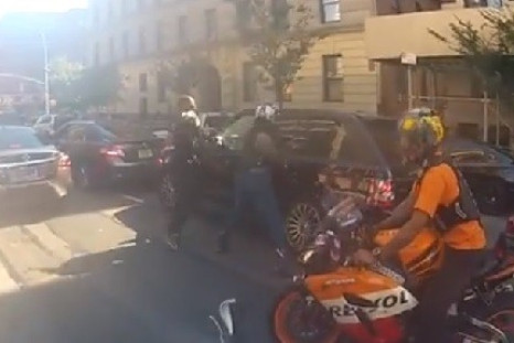 Two riders can be seen hitting the window of the range Ranged after they had chased it