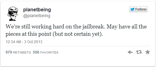 iOS 7 Jailbreak Status: Planetbeing Tweets Evad3rs Have All Pieces for Jailbreak