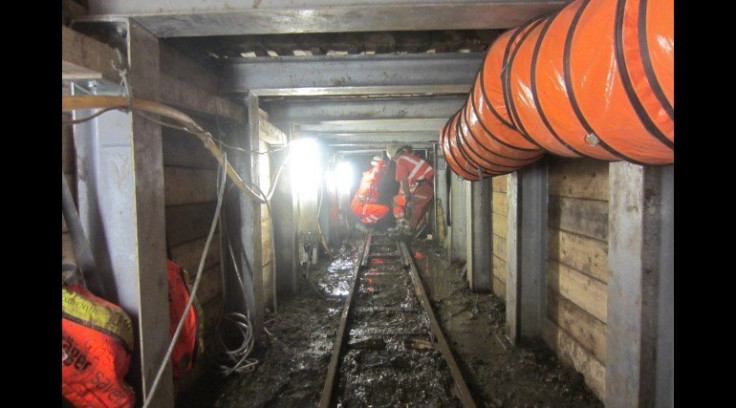 The tunnel in which skulls were found. (Photo: ©Crossrail Ltd 2013)