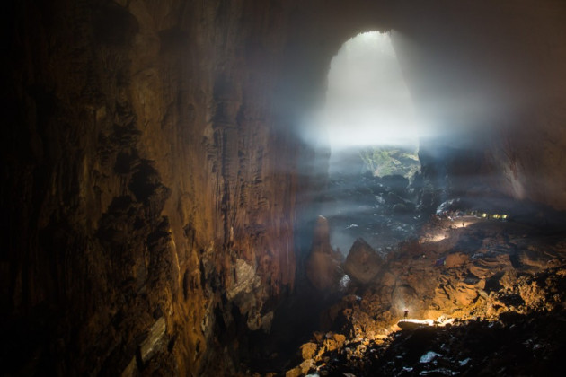 The Son Doong Cavewas formed by erosion of the weak limestone underneath the mountain. (Photo: Oxalis) The Son Doong Cavewas formed by erosion of the weak limestone underneath the mountain. (Photo: Oxalis)