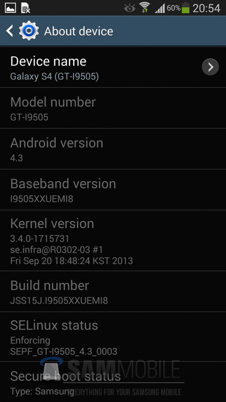 Update Galaxy S4 GT-I9505 to Android 4.3 via XXUEMI8 Leaked Test Firmware [How to Install]
