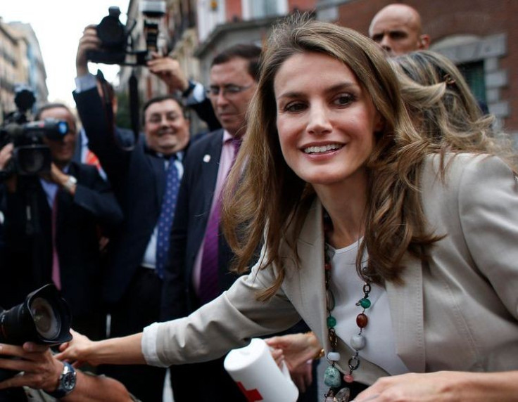 Princess Letizia during "Fiesta de la Banderita" in Madrid. (Photo: REUTERS/Susana Vera)