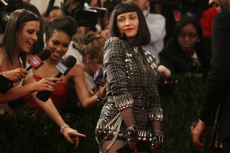 Singer Madonna at the Metropolitan Museum of Art Costume Institute Benefit for the opening of "PUNK: Chaos to Couture" in New York.
