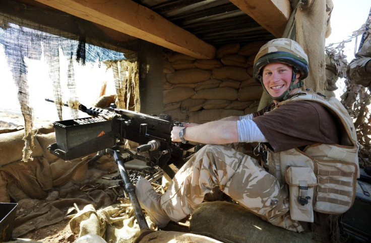 Prince Harry at war with the Taliban in Afghanistan in 2008 PIC: Reuters