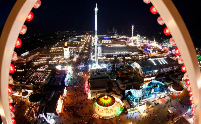 View of the fair ground in Munich where Oktoberfest took place. Photo Reuters