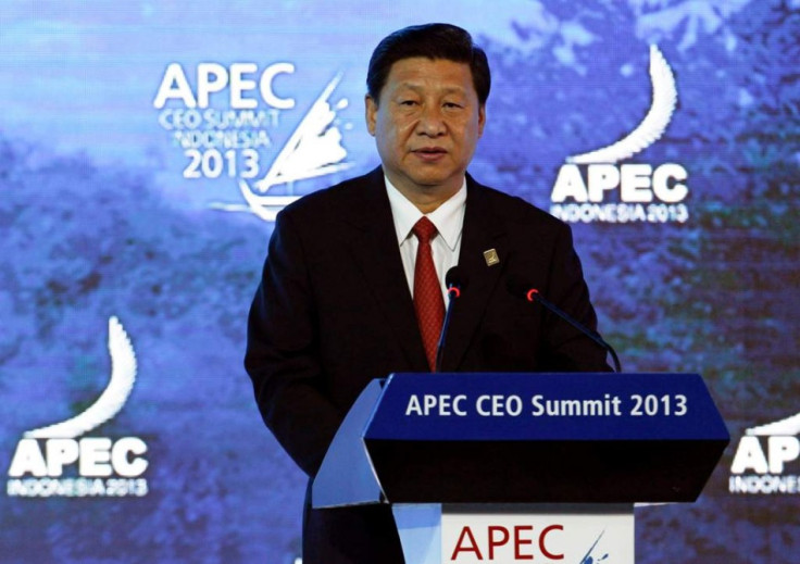 China's President Xi speaks at the APEC CEO Summit in Nusa Dua on 7 October, 2013