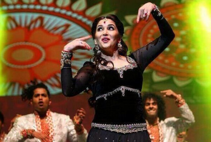 Madhuri Dixit on stage during her performance. (Photo: Twiter/@MadhuriDixit)
