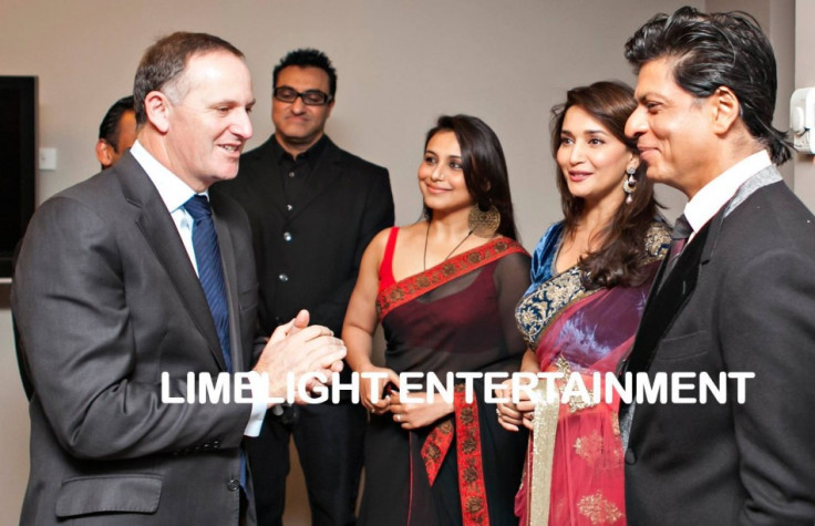 Bollywood actors meet New Zealand Prime Minister John Key before performance. (Photo: TemptationReloaded/Facebook)