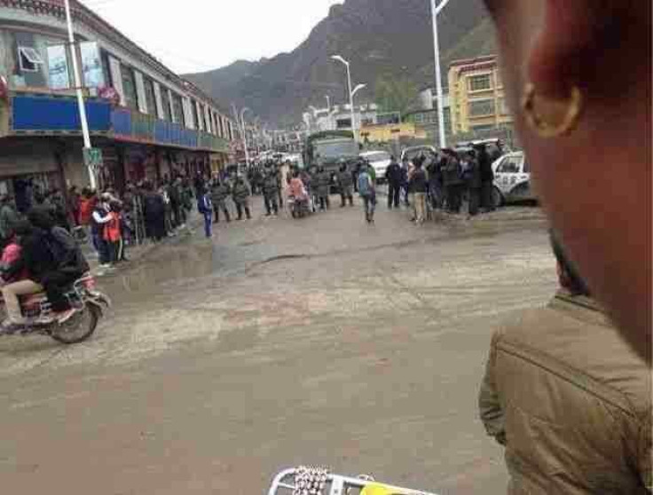 Tibet  Biru protests