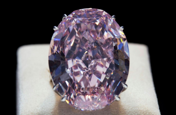 The Pink Star diamond is displayed during a press preview at Sotheby's in Hong Kong. Saturn's atmosphere is full of diamonds, according to a new study by American planetary scientists. (Photo: REUTERS)