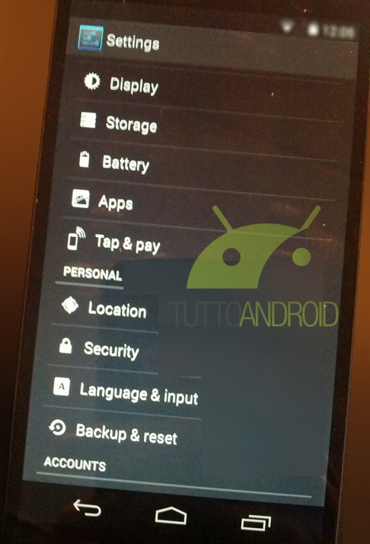 New Nexus 5 Running Android 4.4 KitKat Screenshots Leaked Online [PHOTOS]