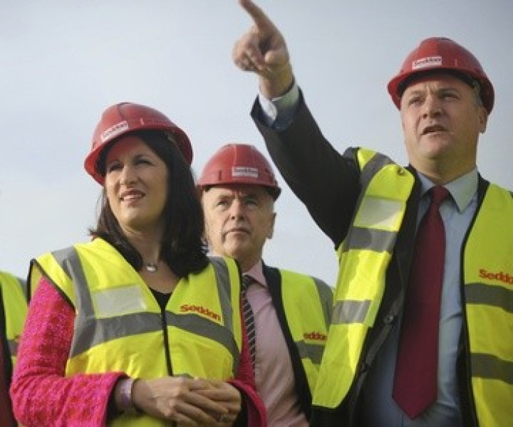 Rachel Reeves (left) with Shadow Chancellor Ed Balls