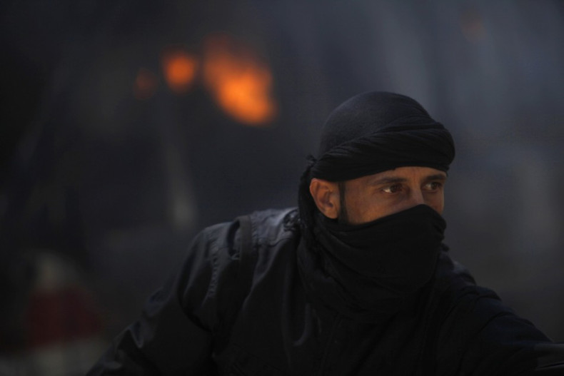 Fighter from Syrian rebel faction Jabhat al-Nusra