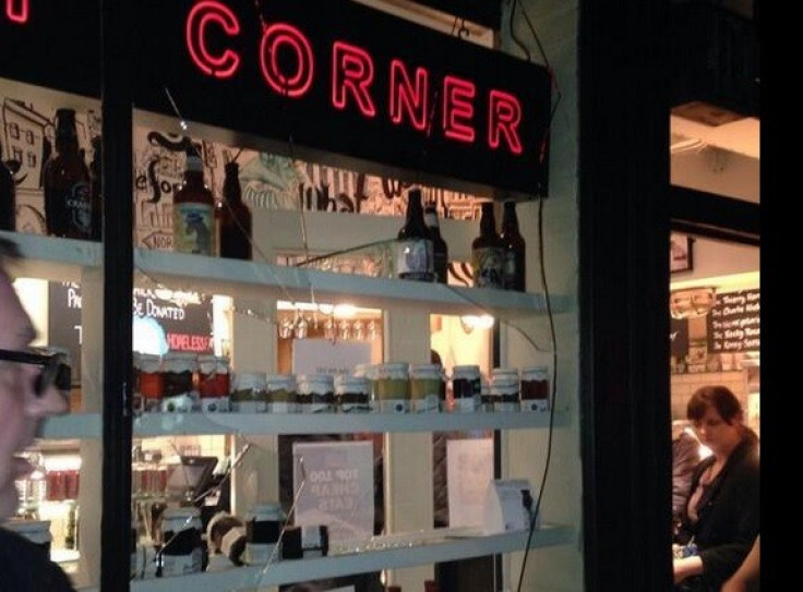 Piebury Corner after attack by Napoli fans near Arsenal stadium PIC: Twitter