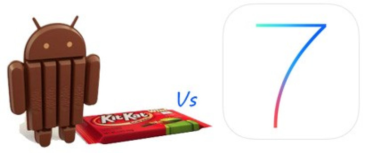Android 4.4. vs iOS 7