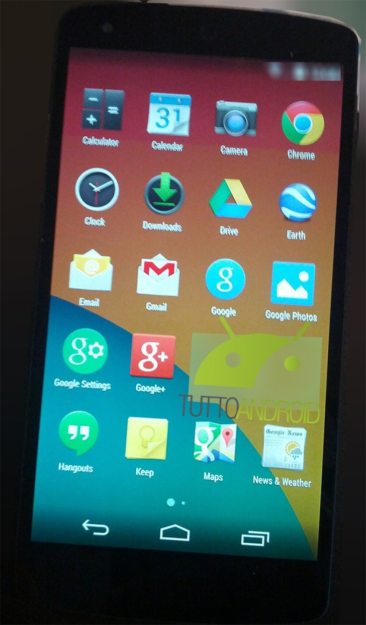 Android 4.4 leaked screenshot