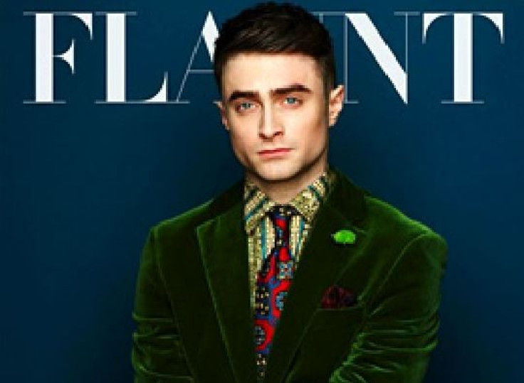 Daniel Radcliffe looked dapper in a velvet green suit on the cover of Flaunt magazine's latest issue. (Flaunt magazine)