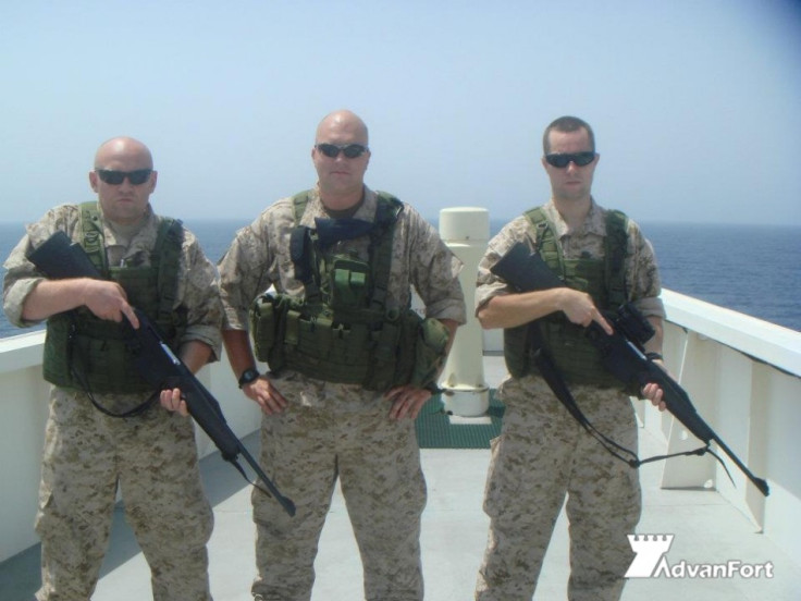 Heavily armed secuirty guards recruited to protect shipping from Somali pirates